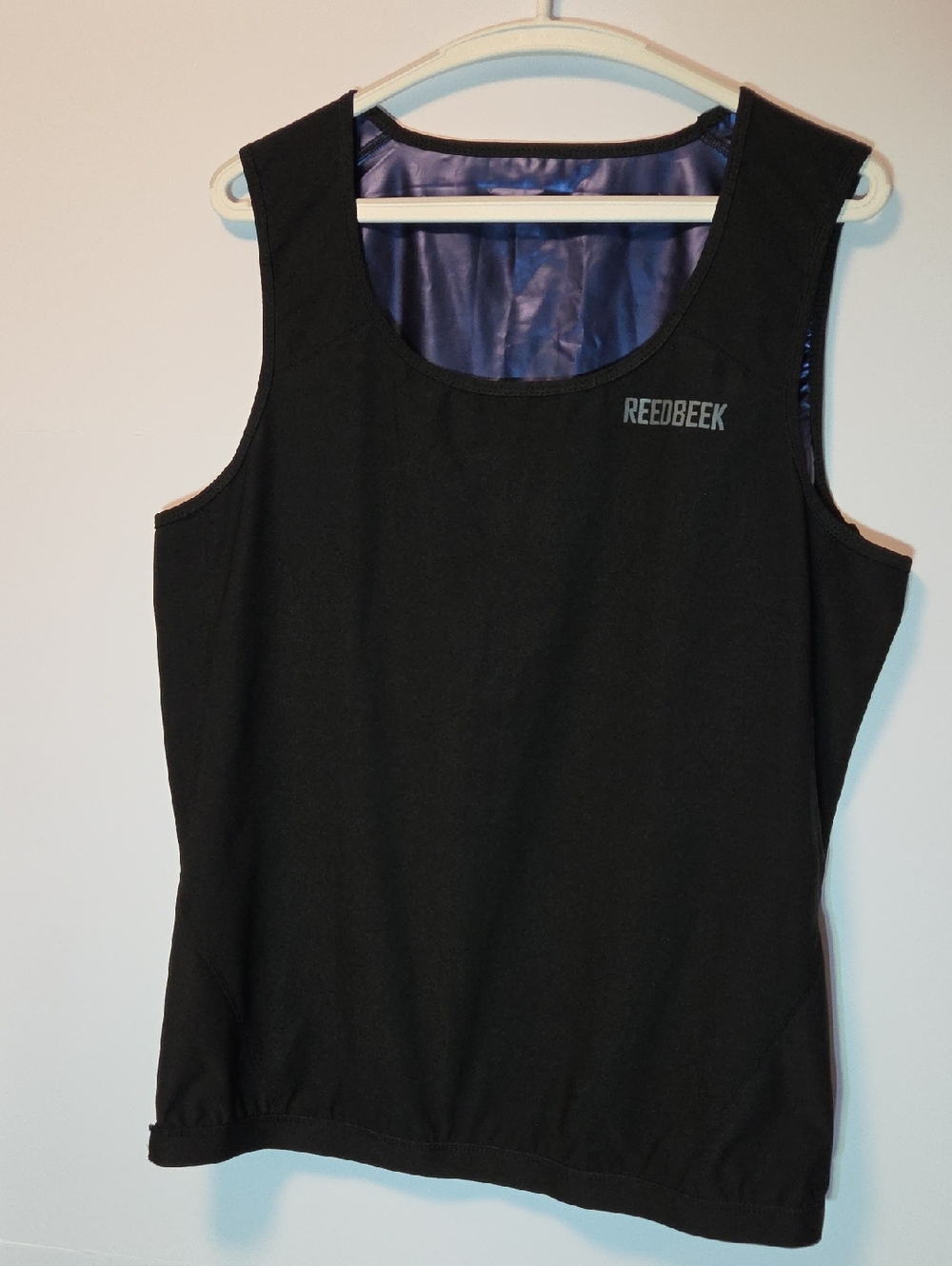 Black Compression Tank Heat Retention Workout Top XXXL By Reedbeek